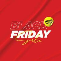 Black friday banner template vector