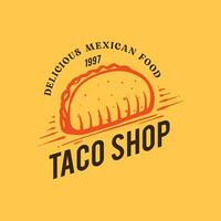 taco mexican food vector