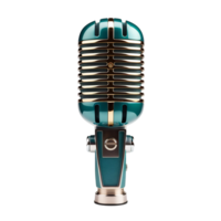 A microphone on a transparent background - AI Generated - Generative AI png