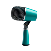 une microphone sur une transparent Contexte - ai généré - génératif ai png