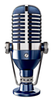 A microphone on a transparent background - AI Generated - Generative AI png