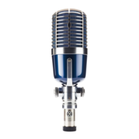 A microphone on a transparent background - AI Generated - Generative AI png