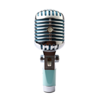 uma microfone em uma transparente fundo - ai gerado - generativo ai png