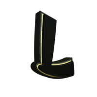 3d rendere giapponese lettera png