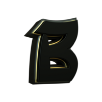 3d render japanese letter png