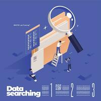 Isometric Data Searching Composition vector