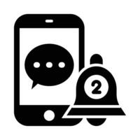 Notification Vector Glyph Icon For Personal And Commercial Use.