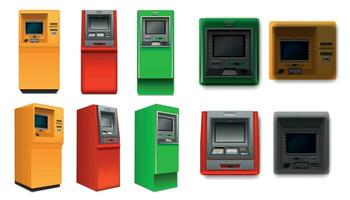 Atm Machines Set vector