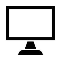 Computer Screen Vector Glyph Icon For Personal And Commercial Use.