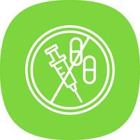 No Drugs Vector Icon Design