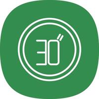 Speed Limit Vector Icon Design