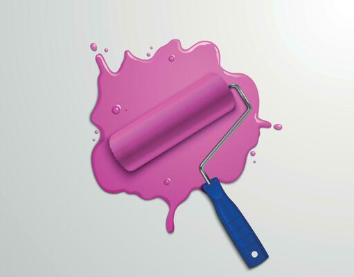 Roller With Paint