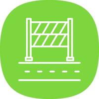 Road Block Vector Icon Design