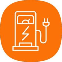 Charging Station Vector Icon Design