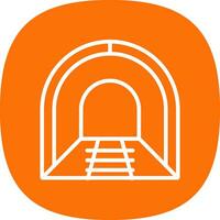 diseño de icono de vector de túnel