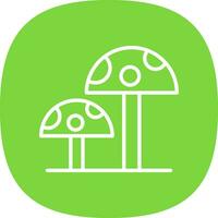 Mushrooms Vector Icon Design