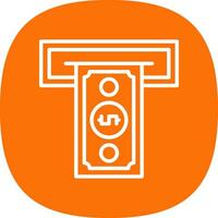 Cash withdrawal Vector Icon Design