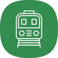 Tram Vector Icon Design