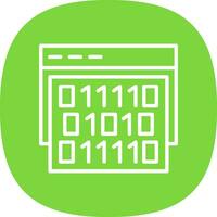 Binary code Vector Icon Design