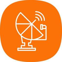 Satellite dish Vector Icon Design