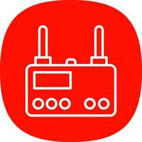 Wireless router Vector Icon Design