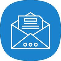 Open mail Vector Icon Design