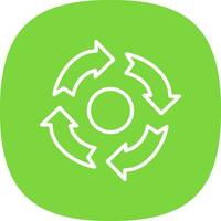 Recycling Vector Icon Design