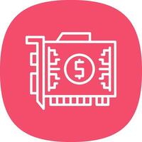 Gpu mining Vector Icon Design