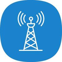 Radio tower Vector Icon Design