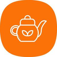 Teapot Vector Icon Design