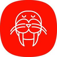 Walrus Vector Icon Design