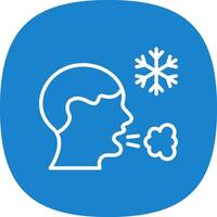 Frosty breath Vector Icon Design