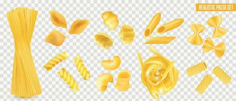 realista pasta conjunto vector