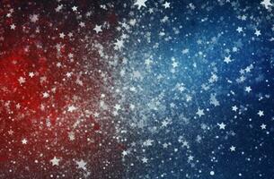Christmas red blue merry decoration background. Generate Ai photo