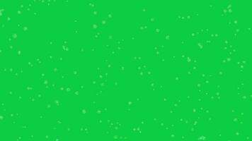 Snowfall overlay effect animation on green screen background video