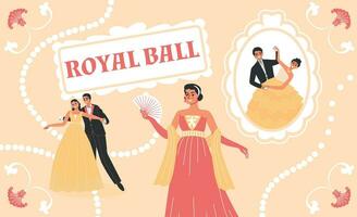 Royal Ball Collage vector