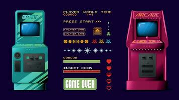 Arcade Game Set vector