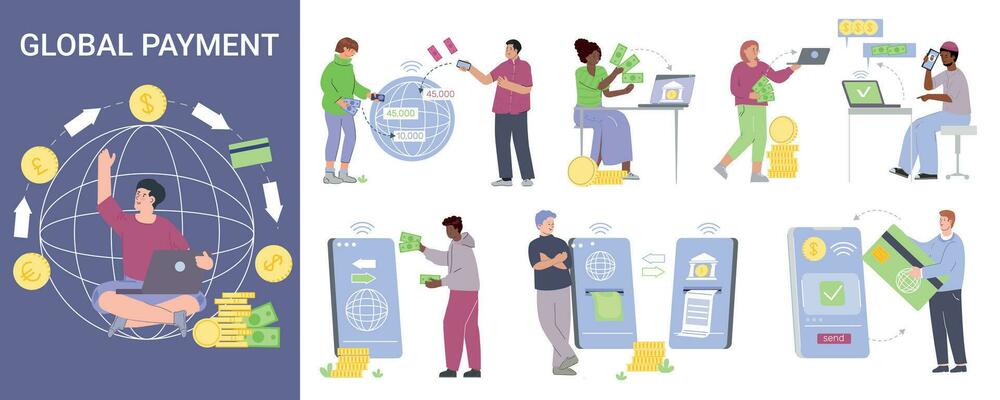 Global Payment Flat Composition