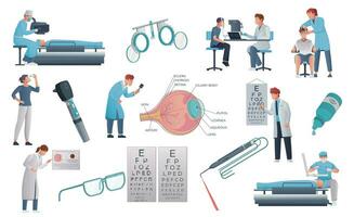 Vision Correction Flat Set vector