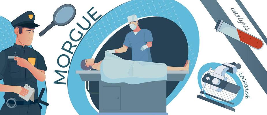 Morgue Forensic Pathologist Collage