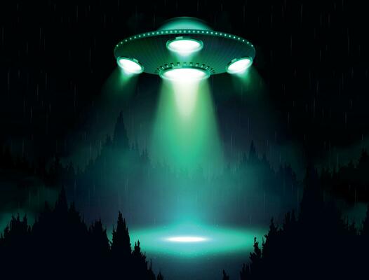 Ufo Spaceship Poster