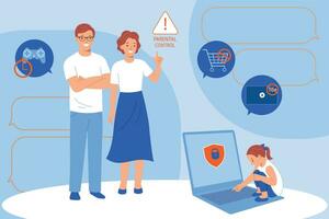 Parental Control Illustration vector