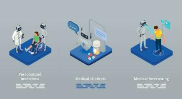 Ai In Health Care Infographics vector