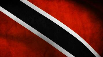 Trinidad et Tobago drapeau agitant video