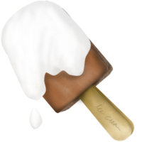 crème glacée au chocolat png