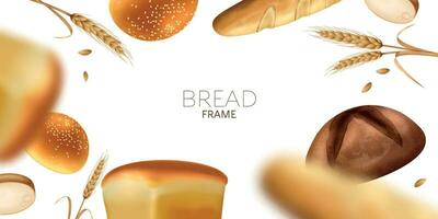 Bakery Horizontal Frame vector