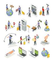 Work Migration Set vector