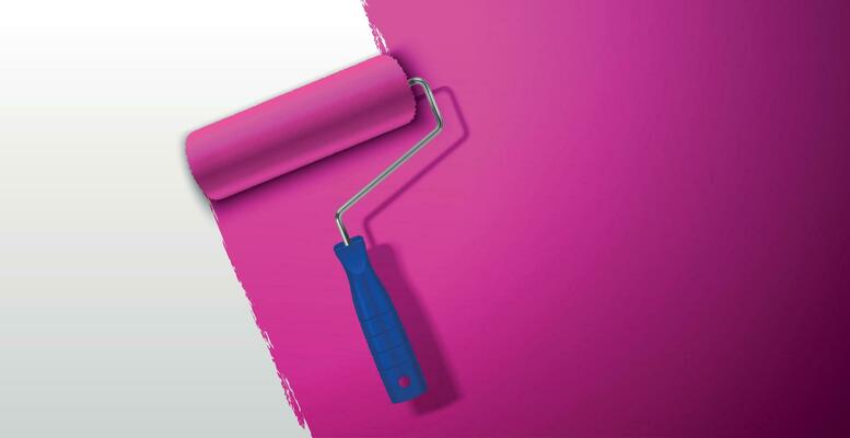 Painting Roller Realistic Background