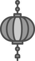 Paper lantern Vector Icon Design