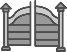 Gate Vector Icon Design